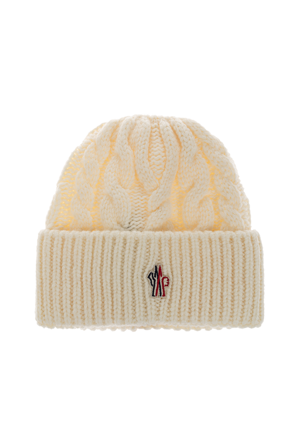 Moncler Grenoble Moncler Grenoble Apres-Ski Cream Beanie Hat